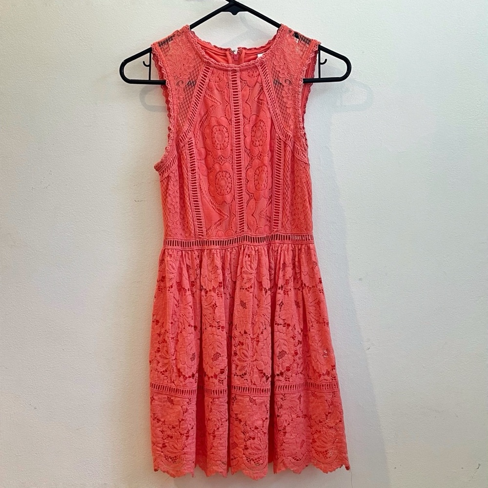 Xhilaration Coral Lace Dress